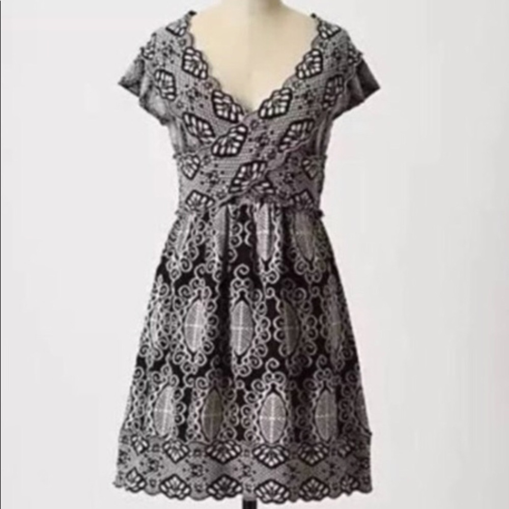 Anthro Knitted & Knotted Florry Dress